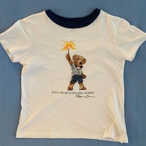 Ralph Lauren Kids Polo Bear Graphic Tee July 4th size 7